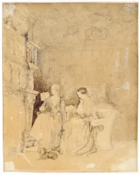 Marianne Nicholson legge a Florence Nightingale nel salotto di Embley